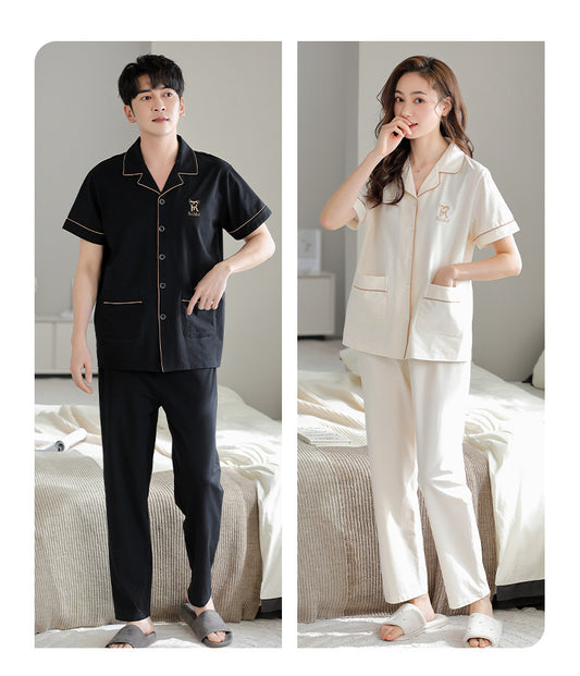 100% Cotton Soft Pajamas Set for Girlfriend Boyfriend