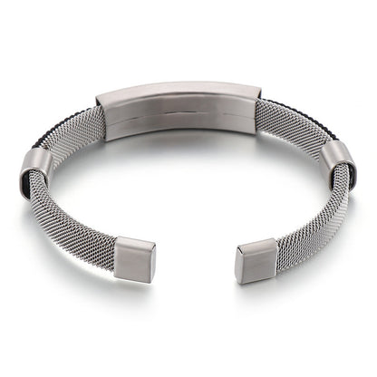 Custom Adjustable Size Mens Bangle Bracelet
