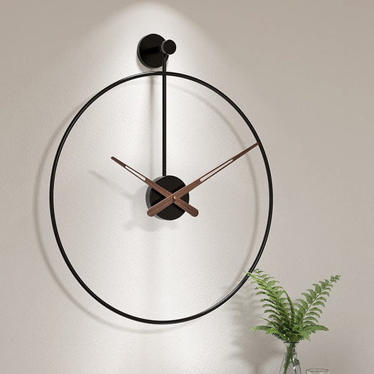Simple Modern 16-Inch Large Wall Clock (Minimalist Iron Design)