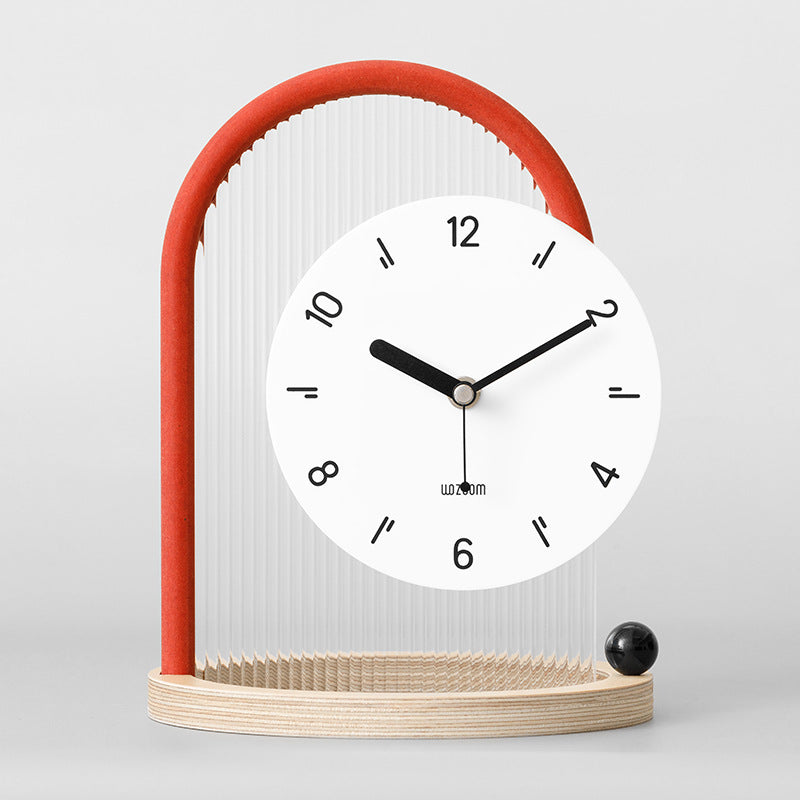 Modern Decorative Table Clock (Silent, Minimalist Design)