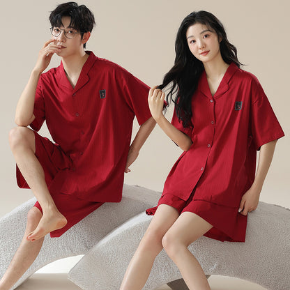 Button Down Summer Modal Pajamas Set for Couples