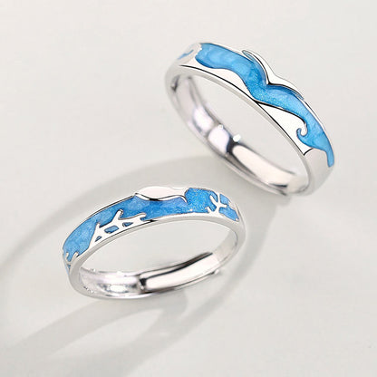 Matching Promise Rings Set for Him and Her