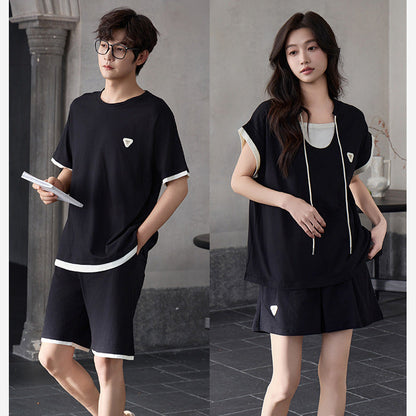 Soft Modal Couple PJs - Matching Short Sleeve Set