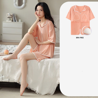 Two-Piece Romantic Summer Nightwear for Women