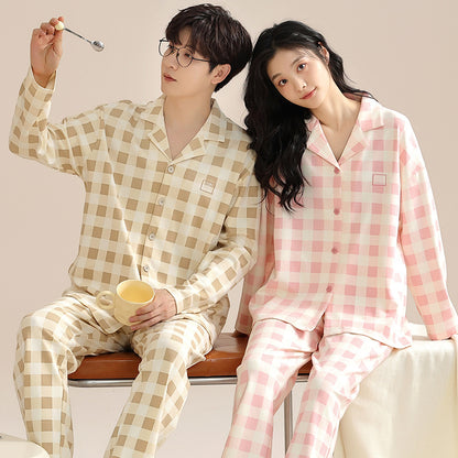 Matching Pajamas Set for Couples Pure Cotton