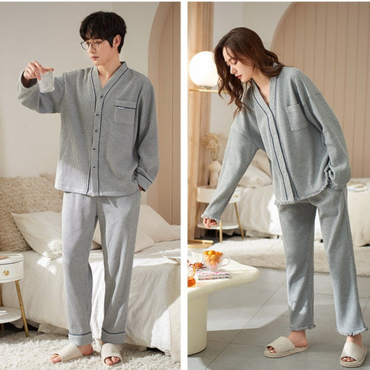 2 Pcs Matching Couples Pajamas Set