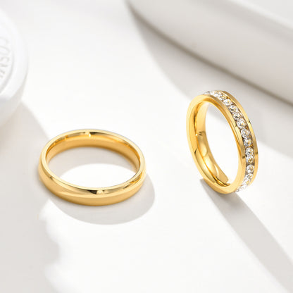 Matching Wedding Bands – Gold Plated, Custom Engraved