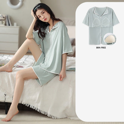 Two-Piece Romantic Summer Nightwear for Women