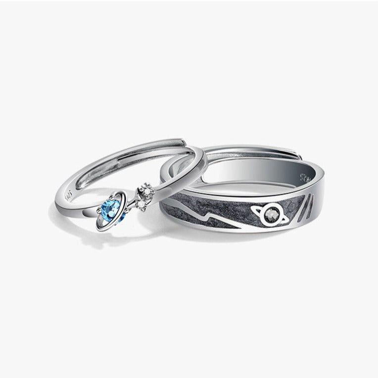 Romantic Promise Rings Matching Set Sterling Silver – Gullei