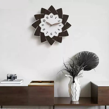 Flower Shaped Modern Silent Wall Clock – Elegant Floral Design