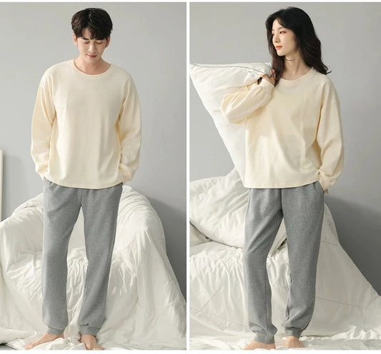 Soft Cotton Matching Loungewear PJs for Couples