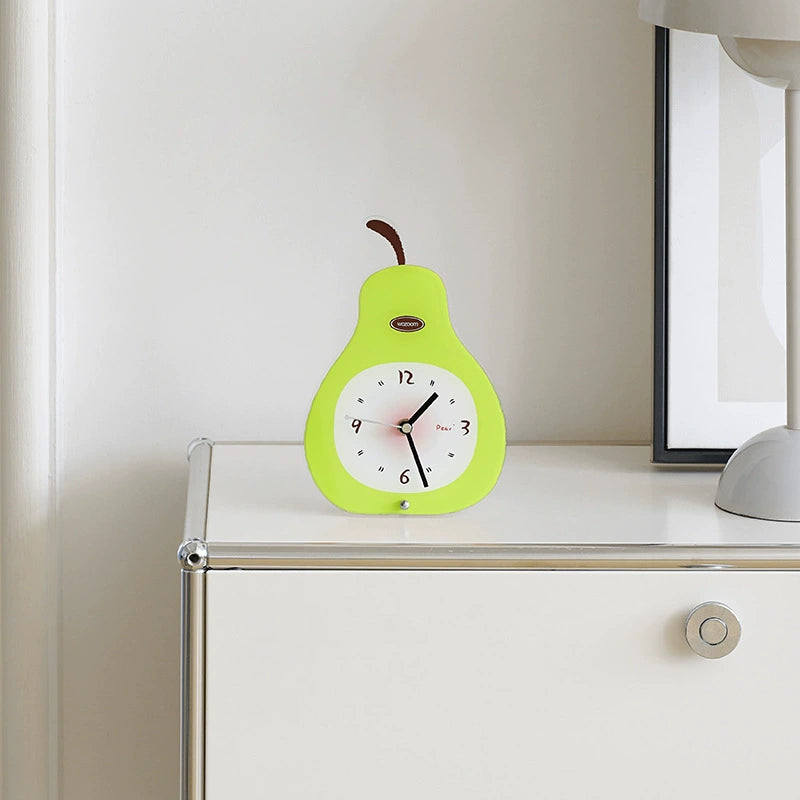 Silent Pear Acrylic Desk Clock