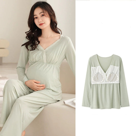 V-Neck Maternity Sleepwear