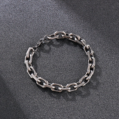 Mens Chunky Link Chain Bracelet 20cm