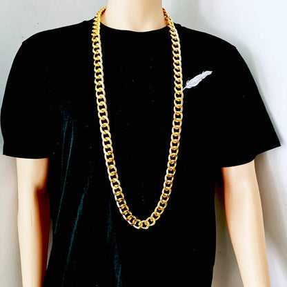 Mens Super Long Thick Chain Necklace
