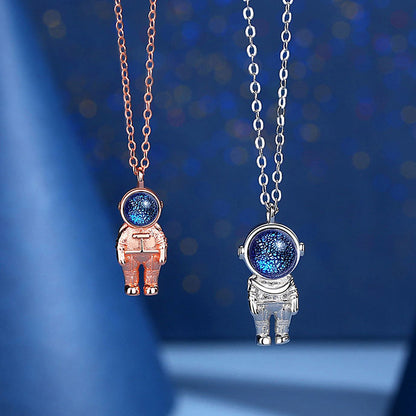Matching Friendship Necklaces Gift for Space Fans