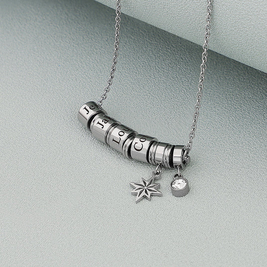 Custom Family Name Charms Pendant Necklace