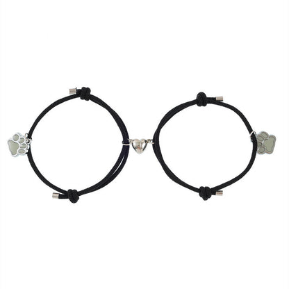 Glow in Dark Magnetic Promise Bracelets Set