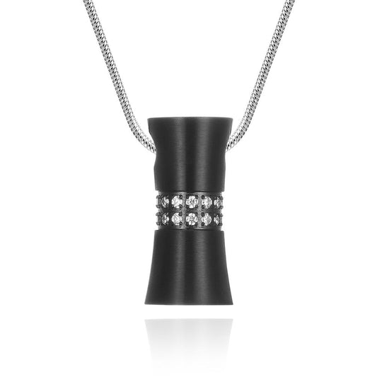 Engraved Urn Cremation Pendant Necklace