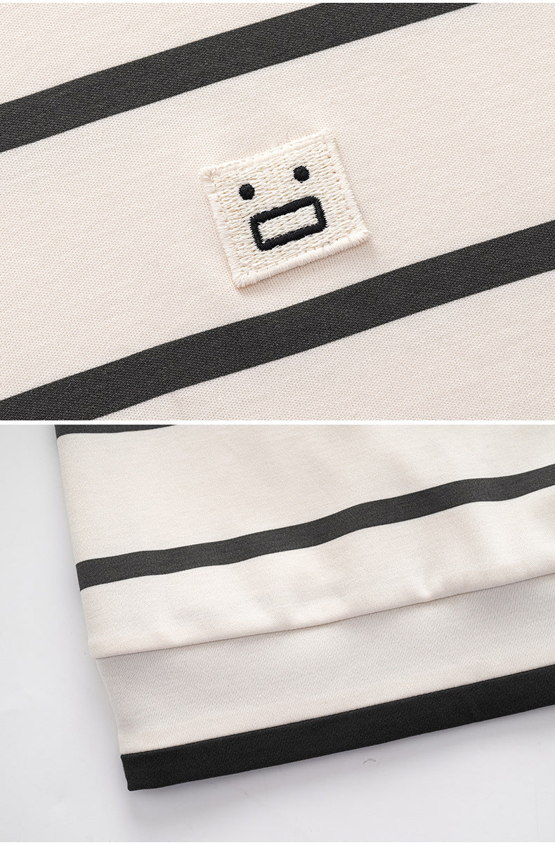 Matching Couple Pajamas Set – 100% Cotton Minimalist Striped Loungewear