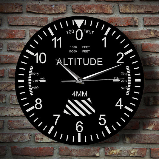 Wall Decor Silent Clock Gift for Pilot