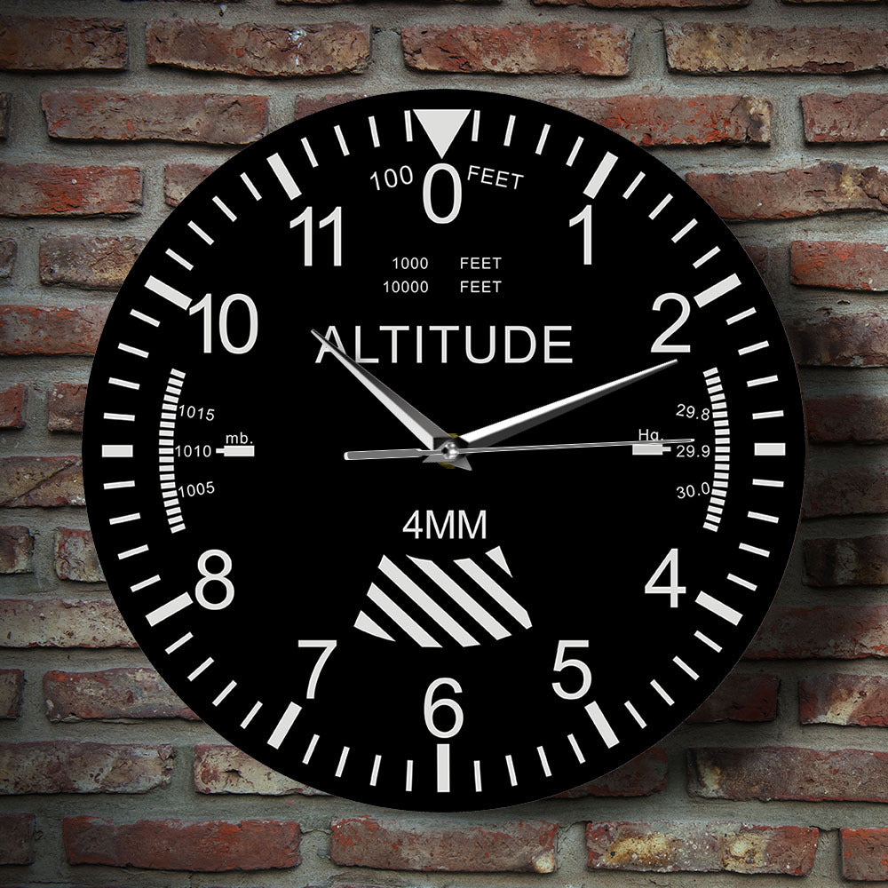 Wall Decor Silent Clock Gift for Pilot