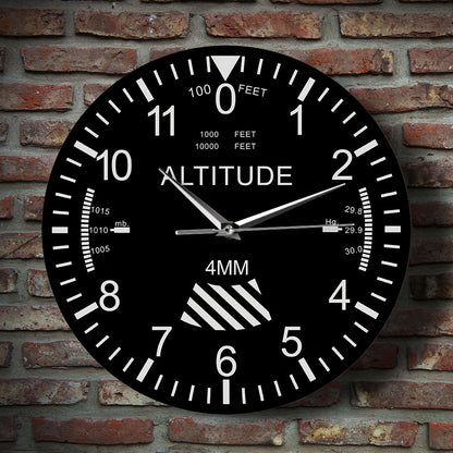 Wall Decor Silent Clock Gift for Pilot