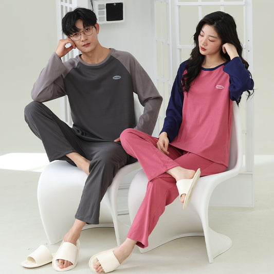 4-Piece Loungewear Pjs Set for Couples 100% Cotton