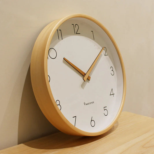 Nordic Minimalist Wooden Silent Wall Clock – Timeless Scandinavian Design