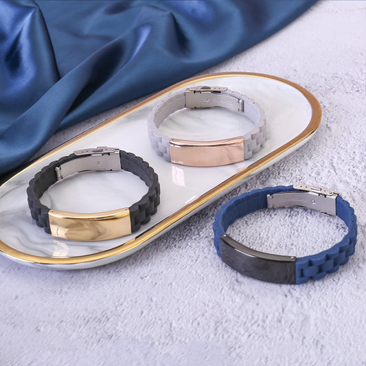 Engravable Sports Waterproof Bracelet for Men