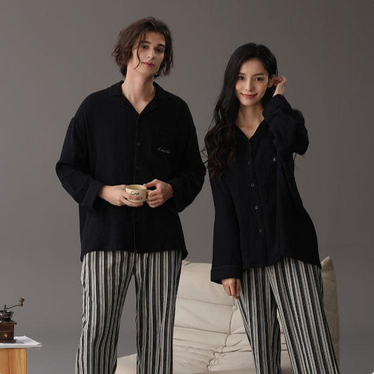 Premium Cotton Modern Cozy Couples Pajamas Set