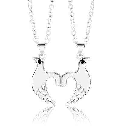 Magnetic Love Birds Matching Necklaces for Couples