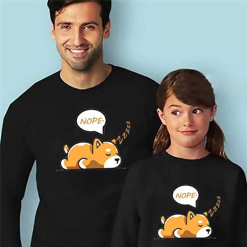 Matching Father and Daughter Long Sleeves Shirts