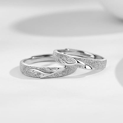Custom Engraved Kissing Couple Wedding Bands for Two