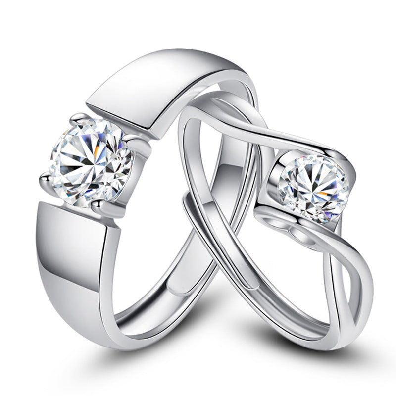 Customizable 1 Carat Moissanite Diamond Rings Set Gullei.com