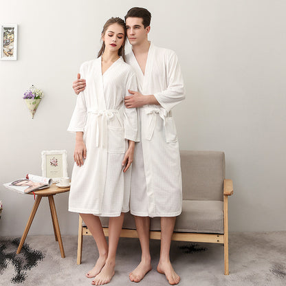 100% Thickened Flannel Matching Long Robe Set