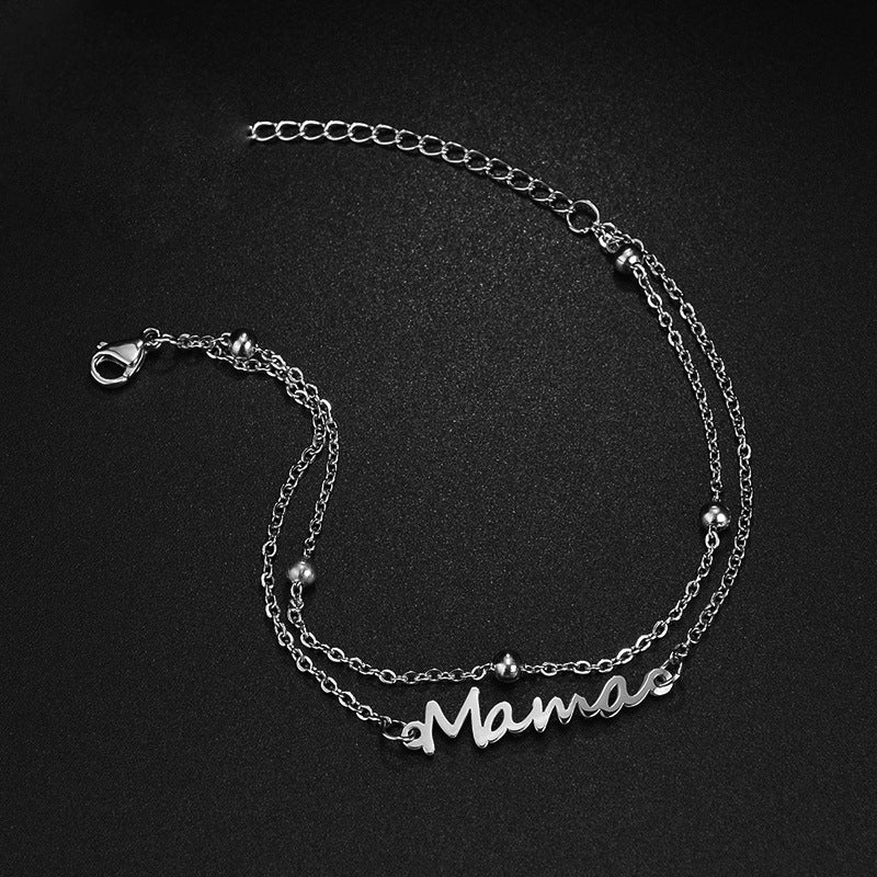 Double Chain Name Bracelet