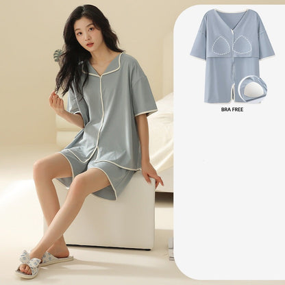 Two-Piece Romantic Summer Nightwear for Women