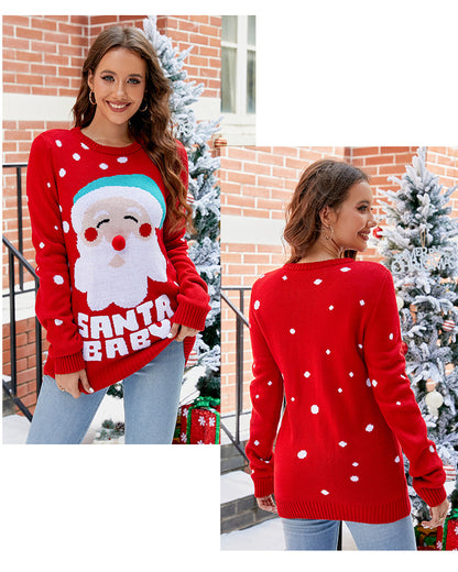 Funny Santa Ladies Christmas Jumper Xmas Sweatshirt