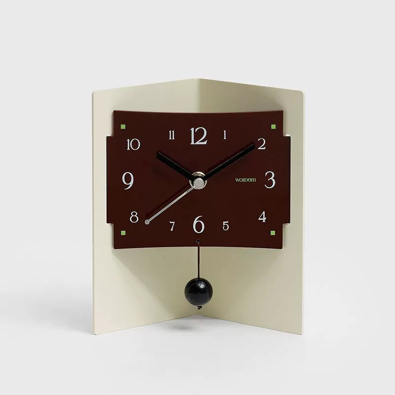 Modern Silent Acrylic Desktop Organizer Clock