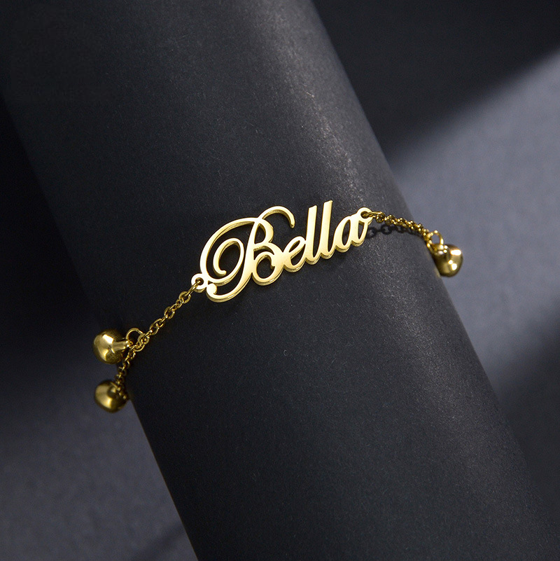 Bell Charms Name Bracelet