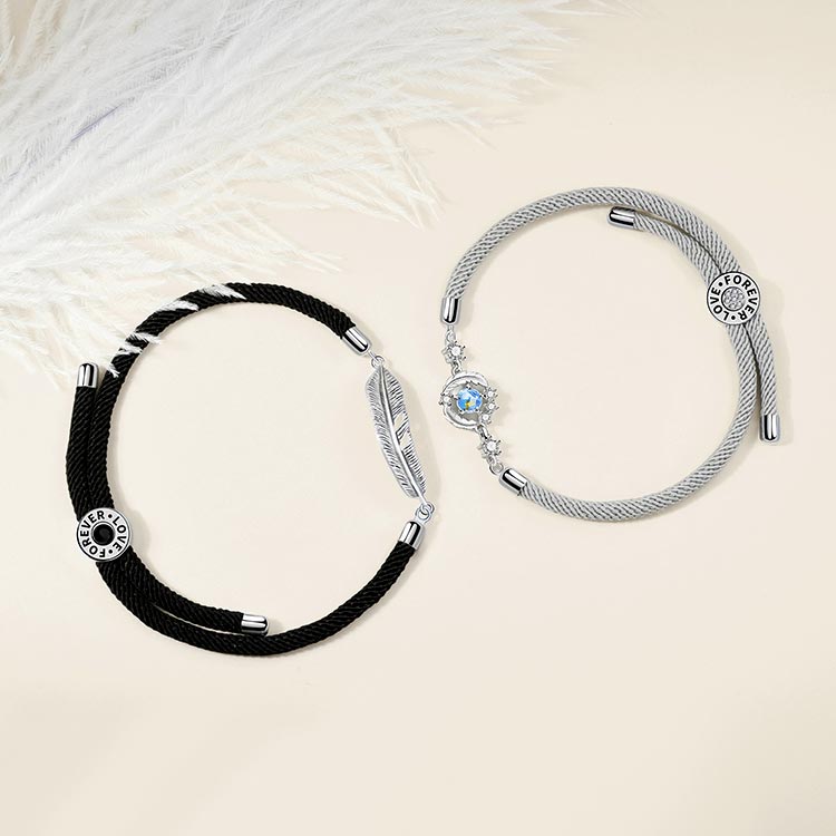 Matching Magnetic Bracelets Gift Set for Him and Her