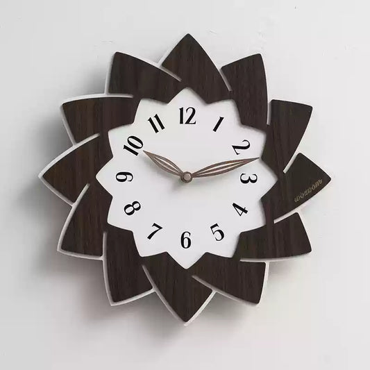 Flower Shaped Modern Silent Wall Clock – Elegant Floral Design