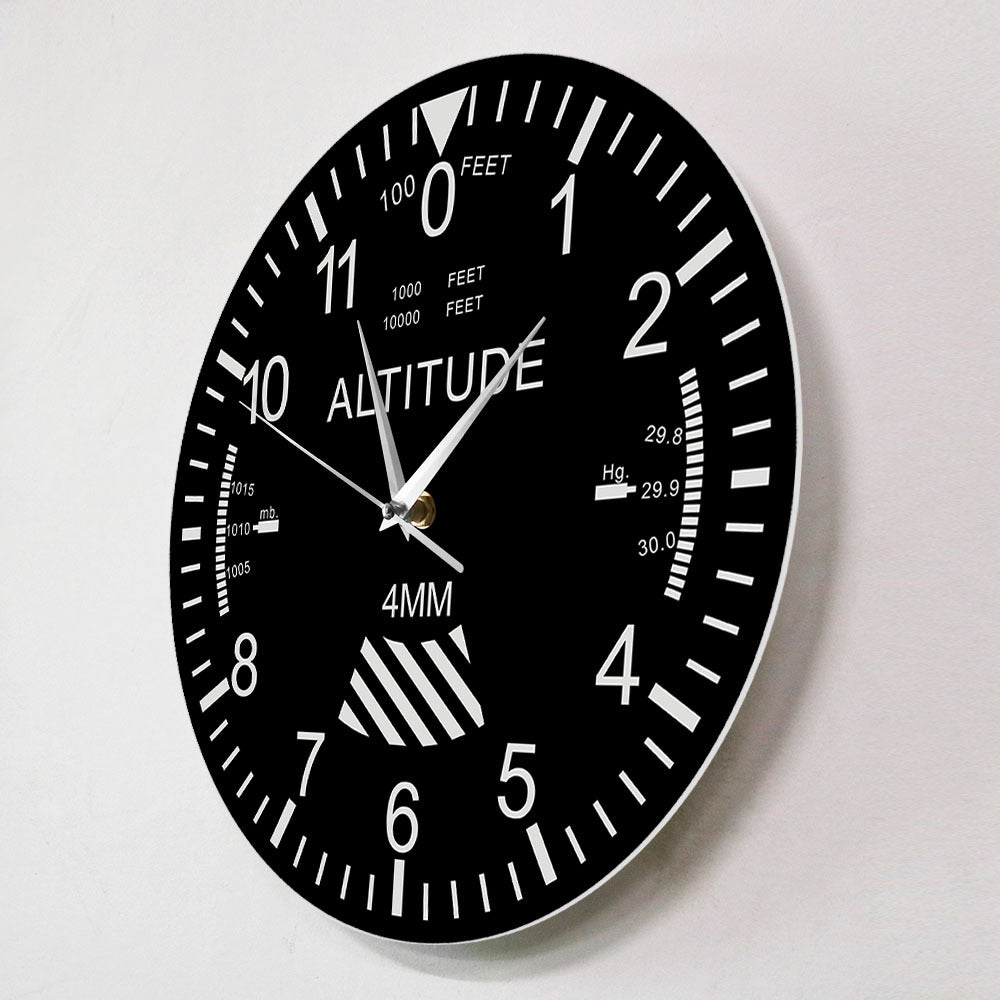 Wall Decor Silent Clock Gift for Pilot