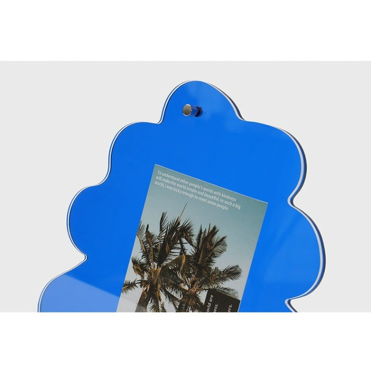 Silent Acrylic Photo Frame Desk Clock