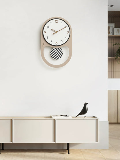Modern Analog Silent Pendulum Wall Clock