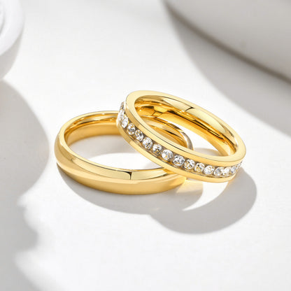 Matching Wedding Bands – Gold Plated, Custom Engraved