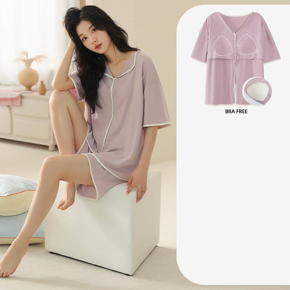 Two-Piece Romantic Summer Nightwear for Women