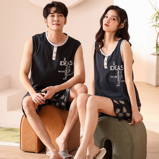 Matching Summer Pajamas Nightwear for Couples