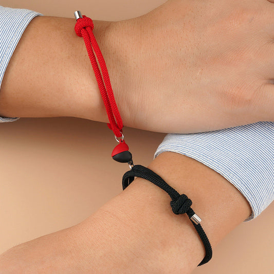Magnetic Heart Promise Bracelets for Couples